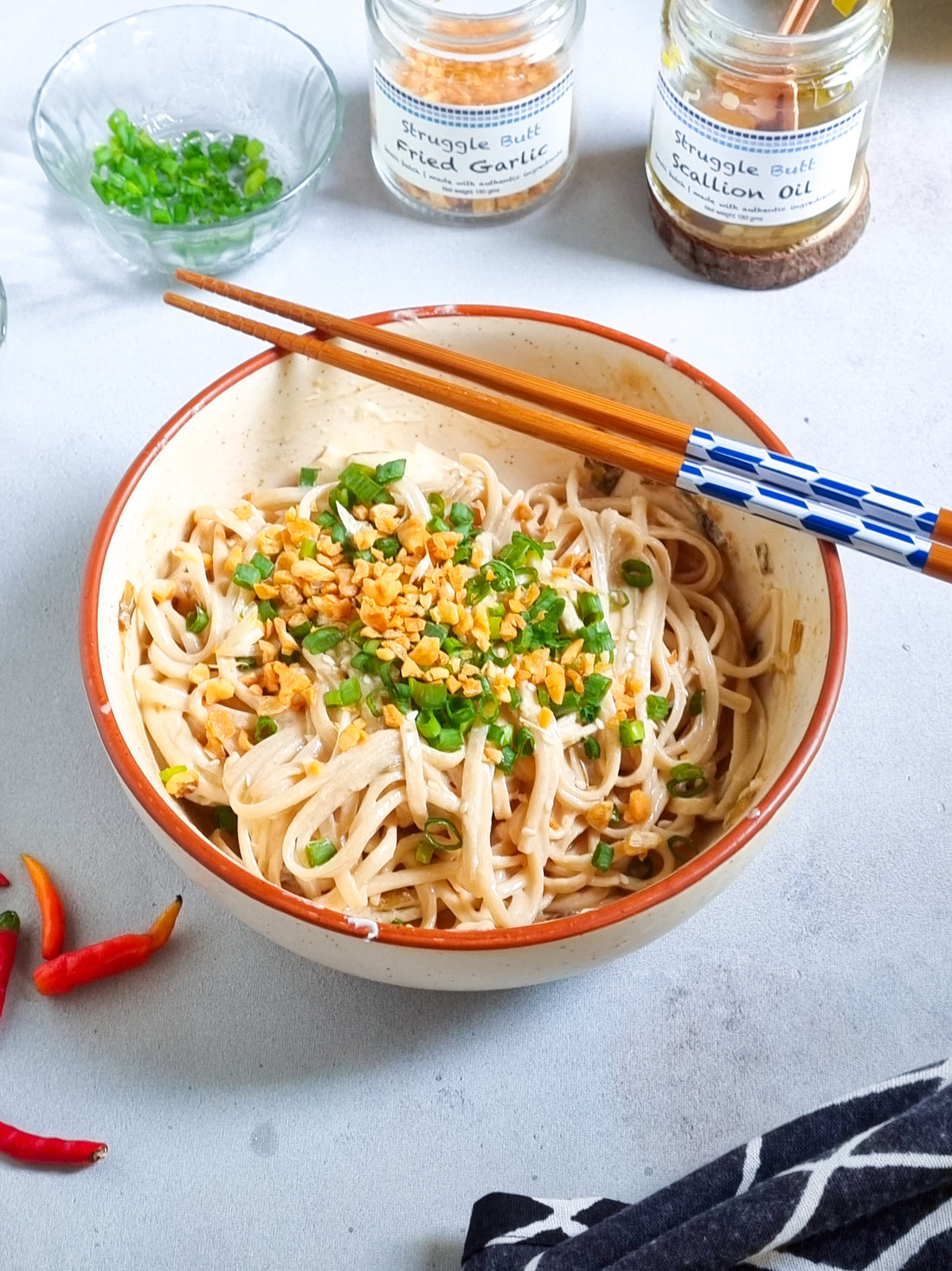 Creamy Miso Burrata Noodles